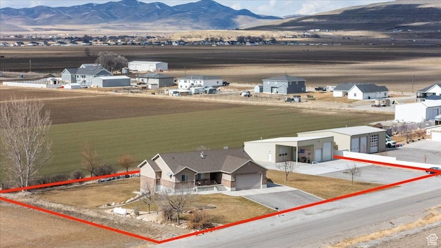 10285 N 7600 W, Tremonton, UT 84337 - aerial view featuring a mountain view and a rural view