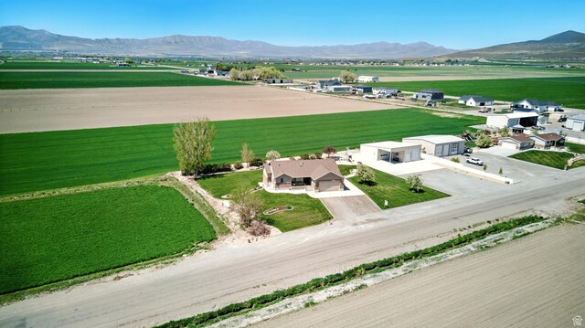 10285 N 7600 W, Tremonton, UT 84337 - drone / aerial view featuring a rural view and a mountain view