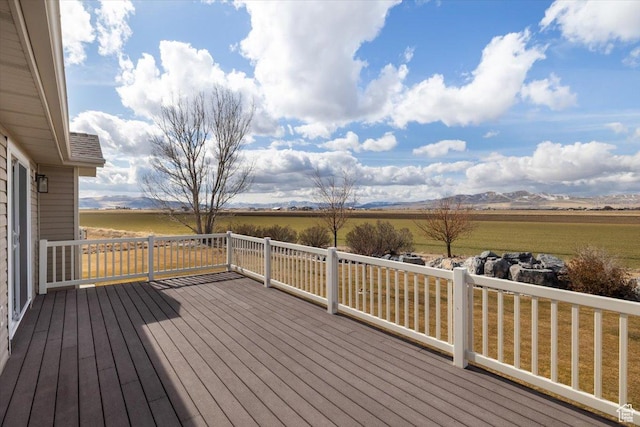 10285 N 7600 W, Tremonton, UT 84337 - deck featuring a rural view and a mountain view