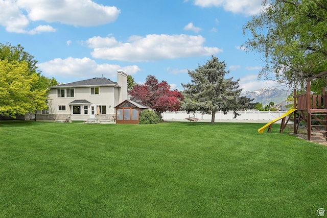 11732 S Lampton View Dr W, South Jordan, UT 84095 - view of yard featuring a playground