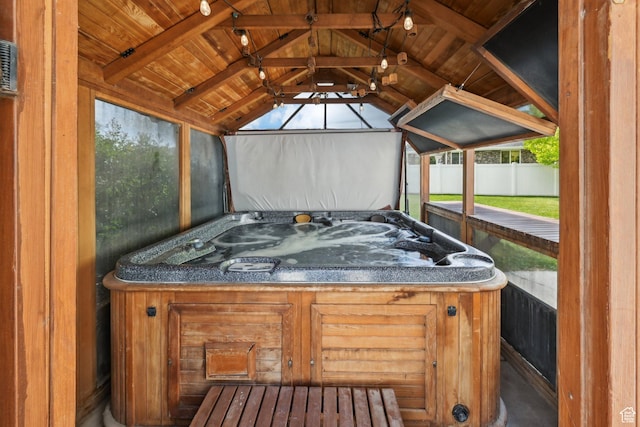 11732 S Lampton View Dr W, South Jordan, UT 84095 - deck featuring a hot tub