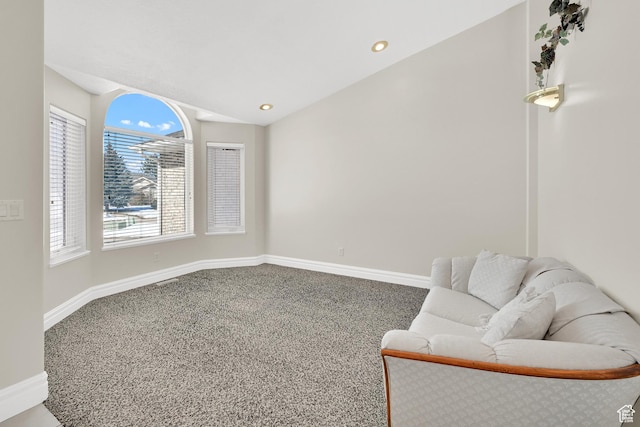 338 N 1090 W, Hyrum, UT 84319 - living area featuring baseboards, carpet flooring, and recessed lighting