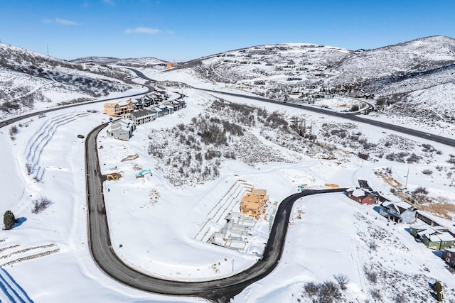 386 W Ascent Dr Unit 257, Hideout, UT 84036 - snowy aerial view with a mountain view