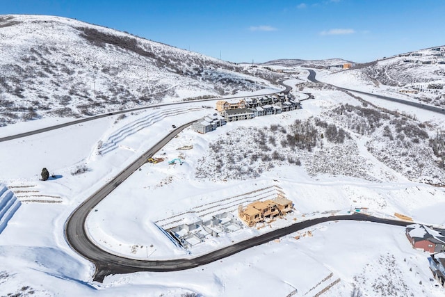386 W Ascent Dr Unit 257, Hideout, UT 84036 - snowy aerial view featuring a mountain view