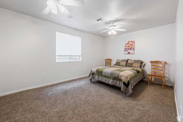 155 W 960 S, Hurricane, UT 84737 - carpeted bedroom featuring visible vents, baseboards, and ceiling fan