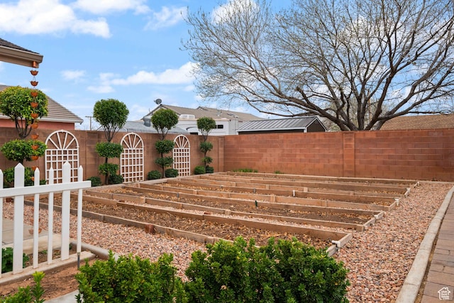 155 W 960 S, Hurricane, UT 84737 - view of yard with a fenced backyard and a vegetable garden