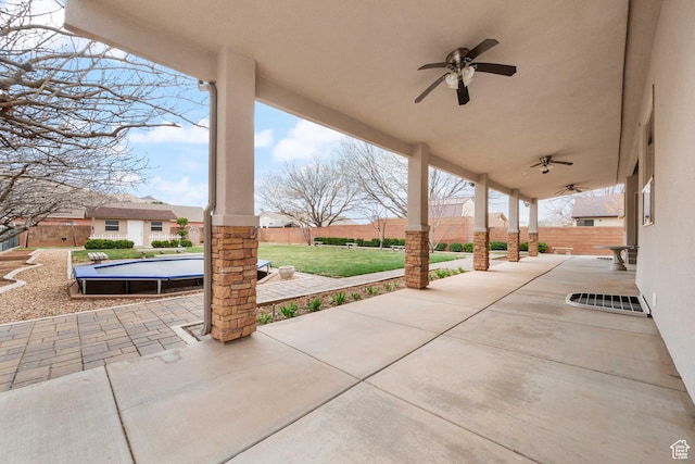 155 W 960 S, Hurricane, UT 84737 - view of patio featuring ceiling fan and a fenced backyard