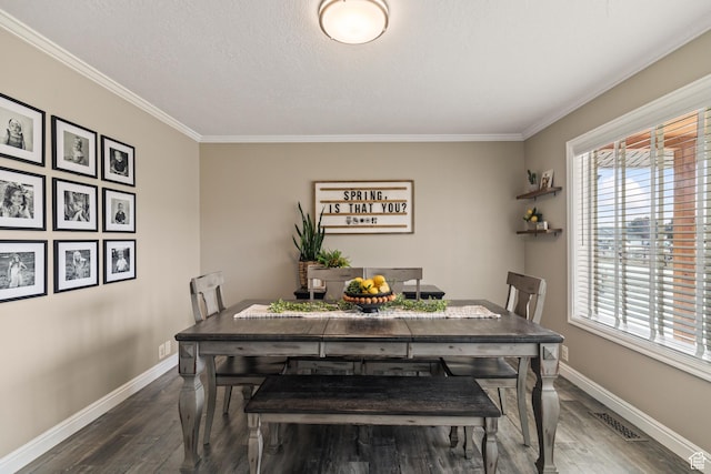79 S 250 E, Aurora, UT 84620 - dining area with dark wood-style floors, plenty of natural light, and baseboards