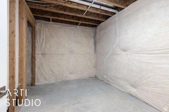 view of basement