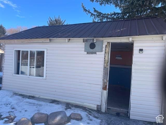 161 E 4th S, Soda Springs, ID 83276 - entrance to property featuring a standing seam roof and metal roof