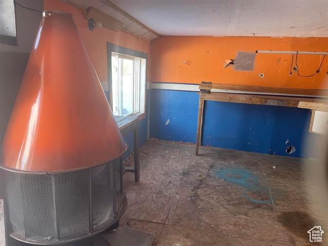 161 E 4th S, Soda Springs, ID 83276 - unfurnished bedroom featuring vaulted ceiling