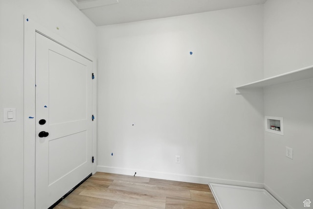 4068 S Porter Ave, South Ogden, UT 84403 - washroom with hookup for a washing machine and light wood finished floors