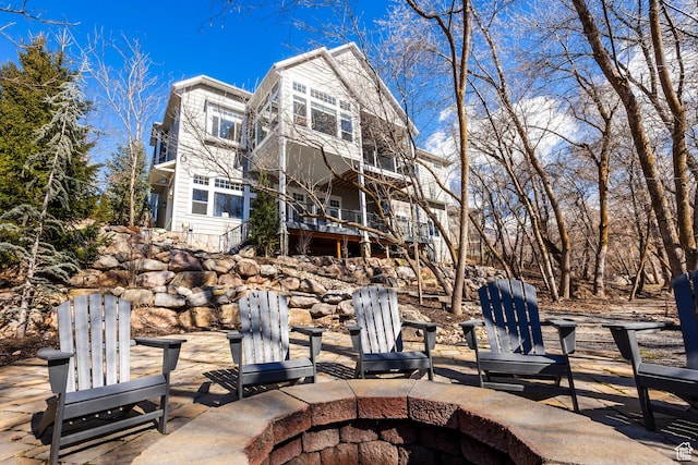 884 E Fence Post Rd S, Fruit Heights, UT 84037 - view of patio featuring stairway