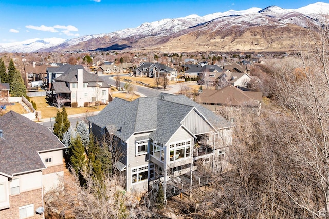 884 E Fence Post Rd S, Fruit Heights, UT 84037 - birds eye view of property featuring a residential view and a mountain view