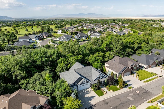 884 E Fence Post Rd S, Fruit Heights, UT 84037 - aerial perspective of suburban area featuring a mountainous background