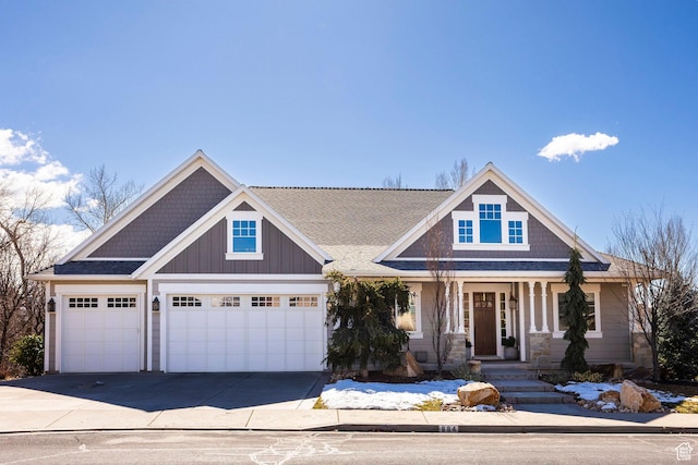884 E Fence Post Rd S, Fruit Heights, UT 84037 - craftsman house with a garage, driveway, and a shingled roof