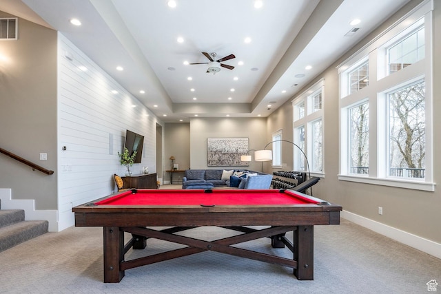 884 E Fence Post Rd S, Fruit Heights, UT 84037 - playroom featuring recessed lighting, carpet, billiards, and baseboards