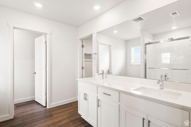 3537 S 3150 W Unit 106, West Haven, UT 84401 - full bathroom featuring a shower stall, visible vents, and a sink