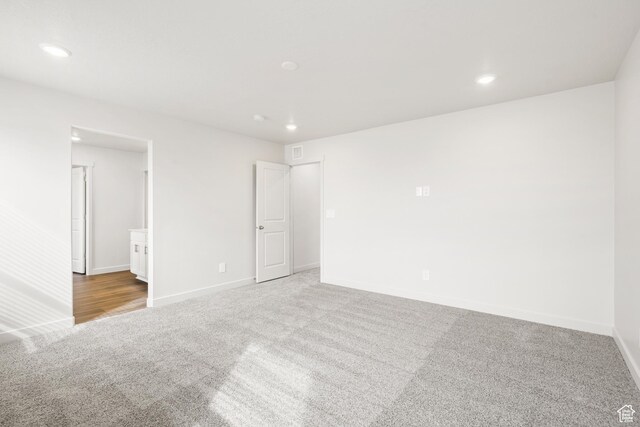 3537 S 3150 W Unit 106, West Haven, UT 84401 - unfurnished bedroom with baseboards, carpet flooring, ensuite bathroom, and recessed lighting