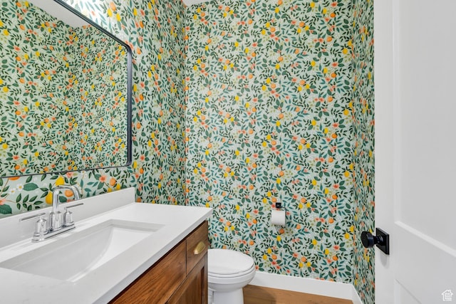 903 E 200 S, Pleasant Grove, UT 84062 - half bath with toilet, wallpapered walls, and vanity