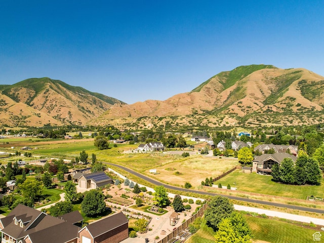 mountain view with a residential view