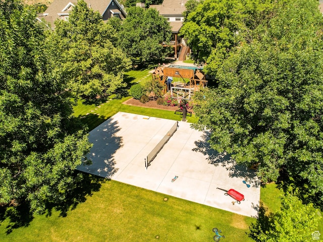 birds eye view of property