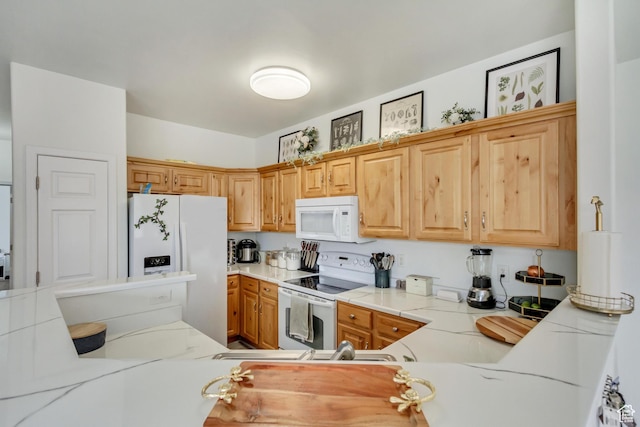 12793 S Timber Run Dr W, Riverton, UT 84096 - kitchen featuring light countertops and white appliances