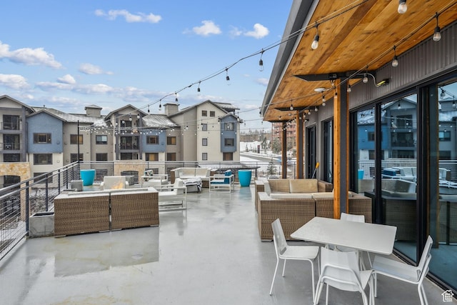 2670 W Canyons Resort Dr Unit 325, Park City, UT 84098 - view of patio featuring a balcony and outdoor lounge area