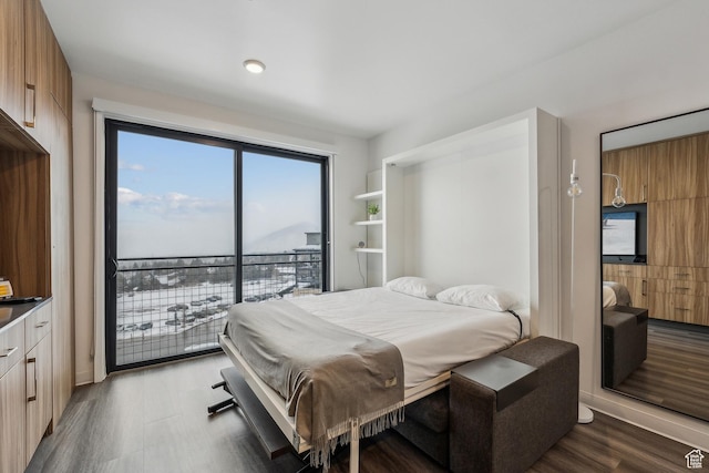 2670 W Canyons Resort Dr Unit 325, Park City, UT 84098 - bedroom with access to exterior and wood finished floors