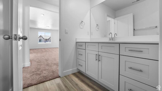 1726 S Wolverine Way Unit 174, Washington, UT 84780 - bathroom featuring wood finished floors, vanity, and baseboards