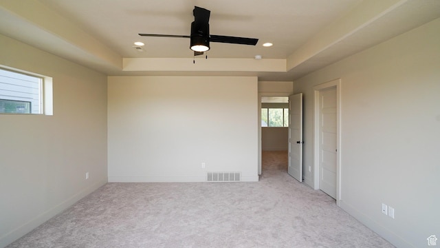 954 W 1880 S, Syracuse, UT 84075 - empty room featuring carpet, a raised ceiling, visible vents, and recessed lighting