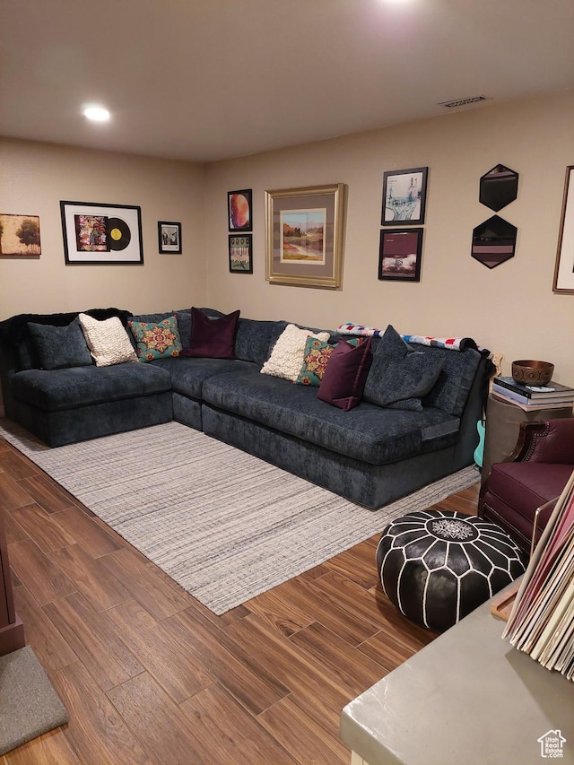 7688 S 1130 E, Midvale, UT 84047 - living area featuring visible vents, recessed lighting, and wood finished floors