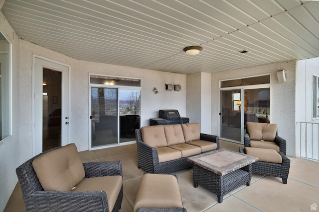 view of patio / terrace featuring outdoor lounge area
