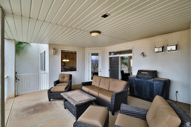 view of patio / terrace featuring outdoor lounge area