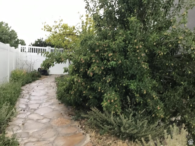 exterior space with fence