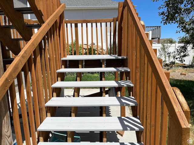 deck with stairs