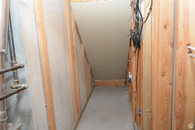 view of storage room