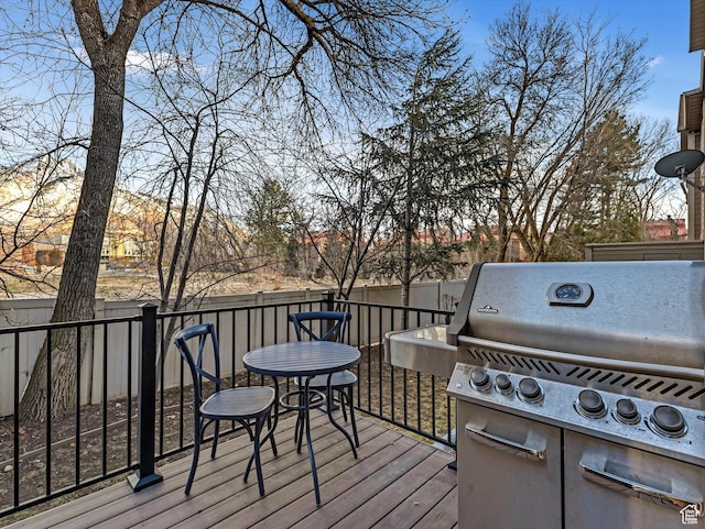4823 S Brooks Way, Holladay, UT 84117 - deck featuring area for grilling and fence