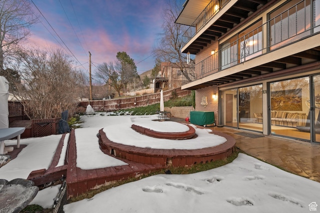 3604 S Crestwood Dr, Salt Lake City, UT 84109 - exterior space featuring a balcony and fence