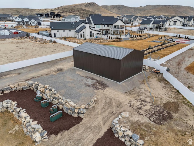 1407 E Abigail Ln, Eagle Mountain, UT 84005 - aerial view with a residential view and a mountain view