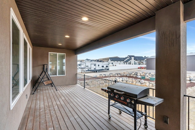 1407 E Abigail Ln, Eagle Mountain, UT 84005 - wooden terrace with a residential view