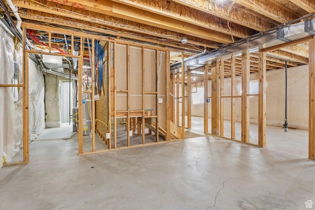 view of basement