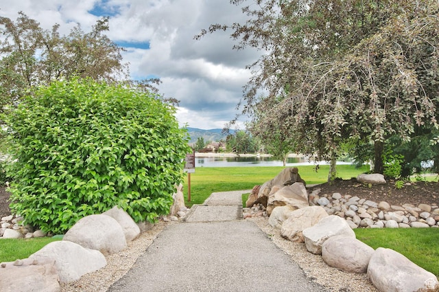 1494 W Meadow Loop Rd, Park City, UT 84098 - view of property's community featuring a water and mountain view and a yard