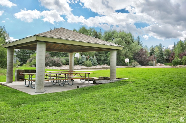 1494 W Meadow Loop Rd, Park City, UT 84098 - view of home's community featuring a gazebo and a lawn