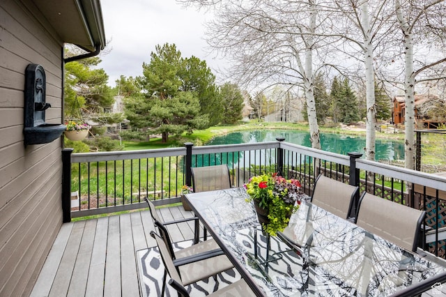 1494 W Meadow Loop Rd, Park City, UT 84098 - wooden terrace featuring outdoor dining area