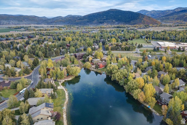 1494 W Meadow Loop Rd, Park City, UT 84098 - bird's eye view with a water and mountain view