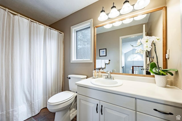 1494 W Meadow Loop Rd, Park City, UT 84098 - full bathroom featuring vanity, toilet, and tile patterned flooring