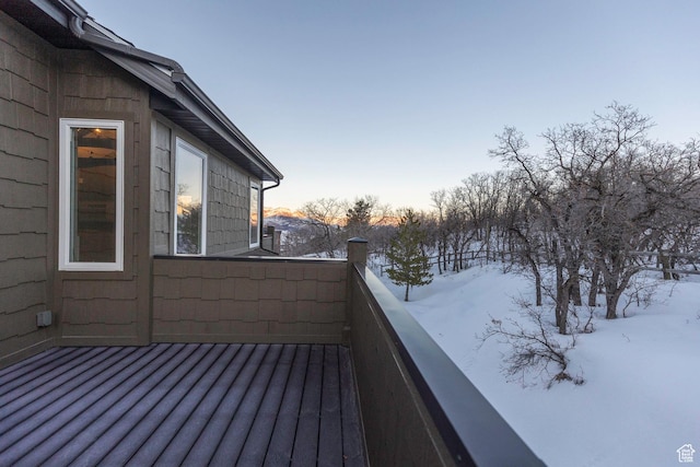 2008 N 3850 E, Eden, UT 84310 - view of snow covered deck