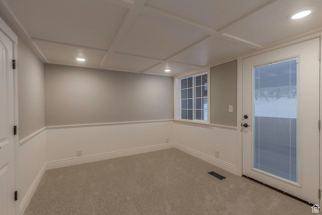 2008 N 3850 E, Eden, UT 84310 - carpeted spare room with a wainscoted wall, recessed lighting, and visible vents