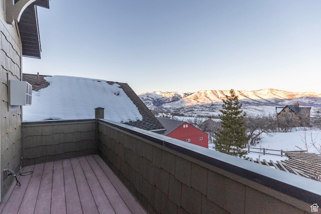 2008 N 3850 E, Eden, UT 84310 - snow covered back of property with a mountain view